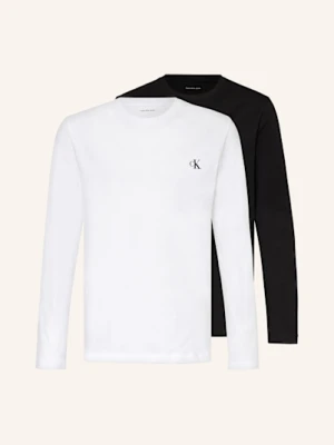 Calvin Klein Koszulka Z Długim Rękawem 2 Szt. schwarz