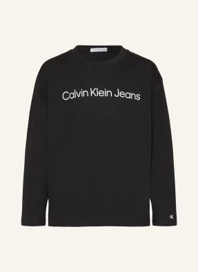 Calvin Klein Koszulka Z Długim Rękawem schwarz