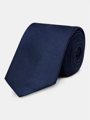 Calvin Klein Krawat Twill Solid Silk Tie K10K112320 Granatowy