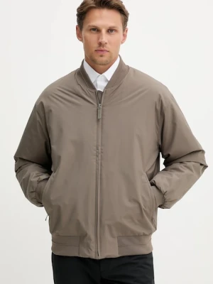 Calvin Klein kurtka bomber kolor brązowy przejściowa LV04LC513G