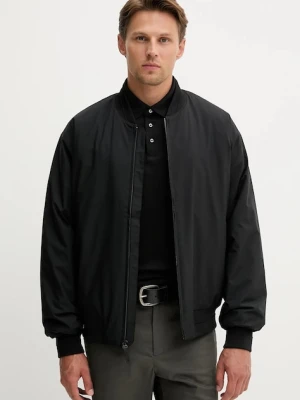 Calvin Klein kurtka bomber kolor czarny przejściowa LV04LC513G