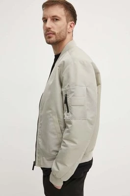 Calvin Klein kurtka bomber męski kolor beżowy przejściowa K10K109907