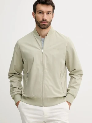Calvin Klein kurtka bomber męski kolor beżowy przejściowa LV040FM512