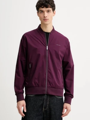 Calvin Klein kurtka bomber męski kolor bordowy LV040FM512