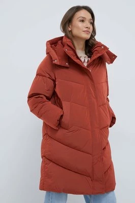 Calvin Klein kurtka damska kolor pomarańczowy zimowa oversize
