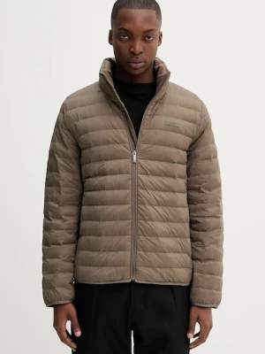 Calvin Klein kurtka kolor brązowy przejściowa LV04LC506G