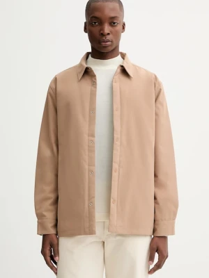 Calvin Klein kurtka kolor brązowy przejściowa LV04LD133G