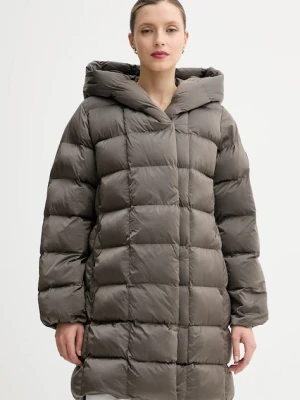 Calvin Klein kurtka kolor brązowy zimowa oversize LV044D541G