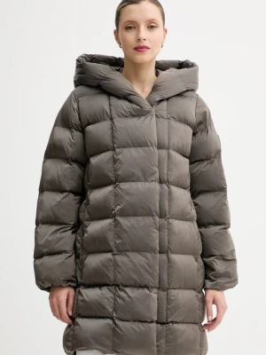 Calvin Klein kurtka kolor brązowy zimowa oversize LV044D541G