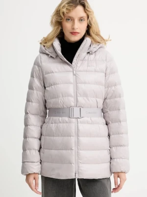 Calvin Klein kurtka kolor szary zimowa LV044D542G