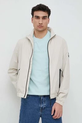 Calvin Klein kurtka męska kolor beżowy przejściowa oversize