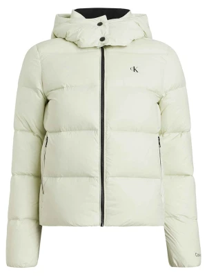 Calvin Klein Kurtka pikowana w kolorze jasnozielonym rozmiar: M