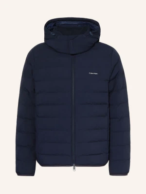 Calvin Klein Kurtka Pikowana Z Odpinanym Kapturem blau GRANATOWY