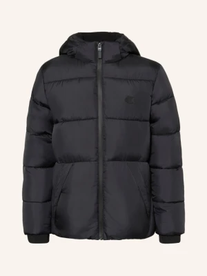 Calvin Klein Kurtka Pikowana Z Odpinanym Kapturem schwarz CZARNY