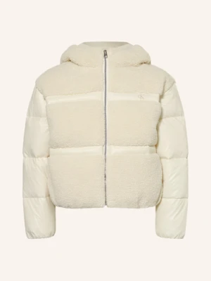 Calvin Klein Kurtka Pikowana Z Pluszowym Materiałem grau