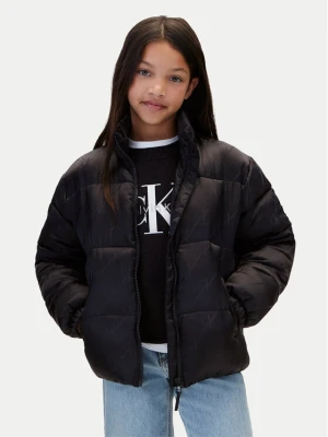 Calvin Klein Kurtka przejściowa Jacquard LVCKFJM10G Czarny Regular Fit