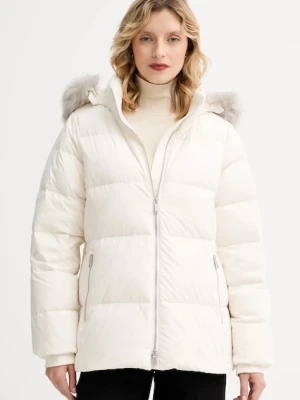 Calvin Klein kurtka puchowa kolor beżowy zimowa LV044D544G