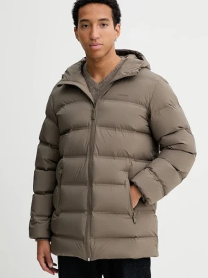 Calvin Klein kurtka puchowa kolor brązowy zimowa LV04LD516G