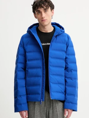 Calvin Klein kurtka puchowa kolor niebieski przejściowa LV04LD521G