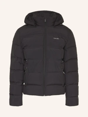 Calvin Klein Kurtka Puchowa Z Odpinanym Kapturem schwarz