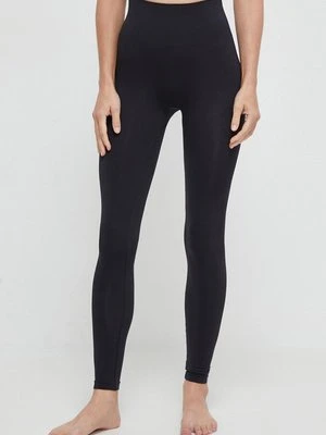 Calvin Klein legginsy damskie kolor czarny gładkie