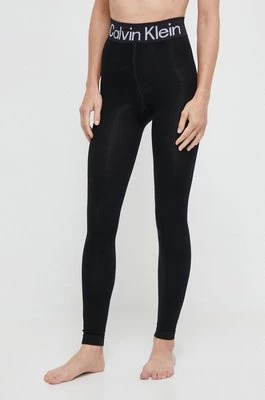 Calvin Klein legginsy damskie kolor czarny melanżowe