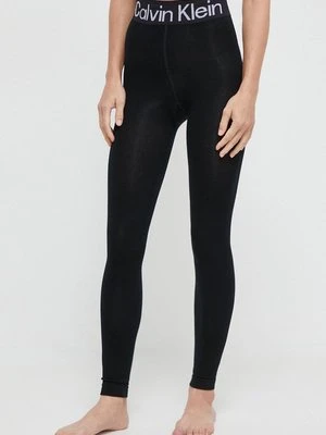 Calvin Klein legginsy damskie kolor czarny melanżowe