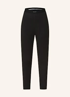 Calvin Klein Legginsy Rekreacyjne Cotton Stretch Rib schwarz