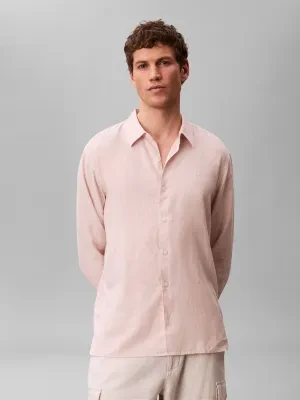 Calvin Klein Lniana koszula | Classic fit