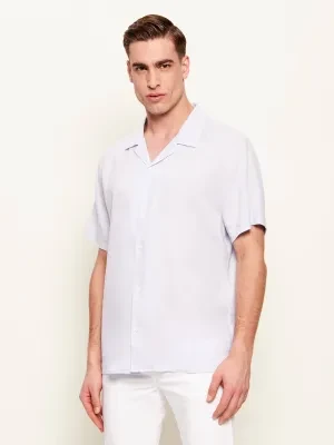 Calvin Klein Lniana koszula | Classic fit