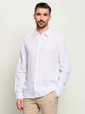 Calvin Klein Lniana koszula | Classic fit