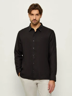 Calvin Klein Lniana koszula | Classic fit