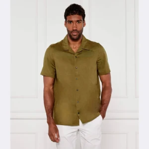 Calvin Klein Lniana koszula | Regular Fit