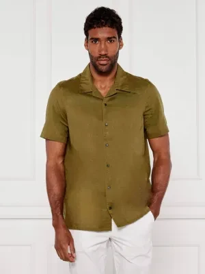Calvin Klein Lniana koszula | Regular Fit