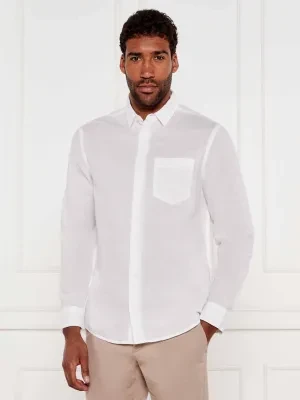 Calvin Klein Lniana koszula | Regular Fit