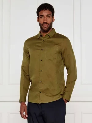 Calvin Klein Lniana koszula | Regular Fit
