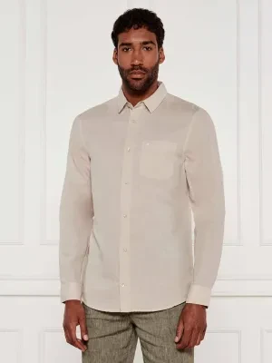 Calvin Klein Lniana koszula | Regular Fit