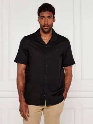 Calvin Klein Lniana koszula | Regular Fit