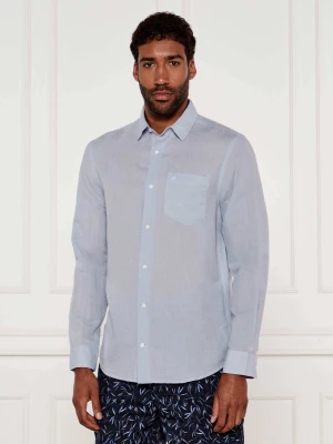 Calvin Klein Lniana koszula | Regular Fit