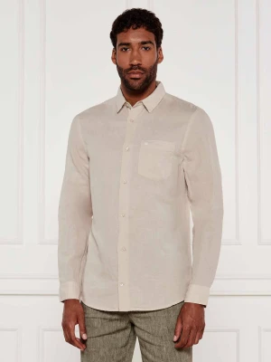 Calvin Klein Lniana koszula | Regular Fit