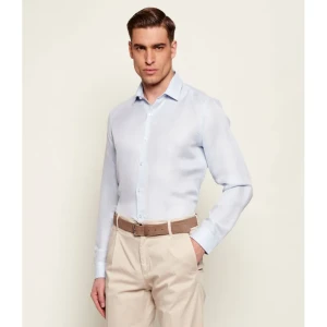 Calvin Klein Lniana koszula | Slim Fit