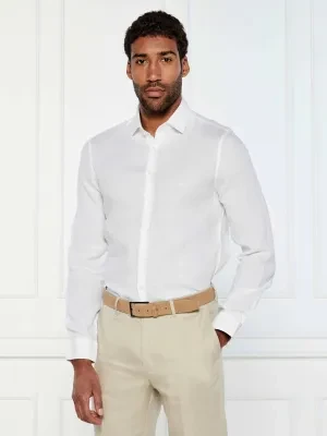 Calvin Klein Lniana koszula | Slim Fit