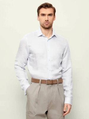 Calvin Klein Lniana koszula | Slim Fit
