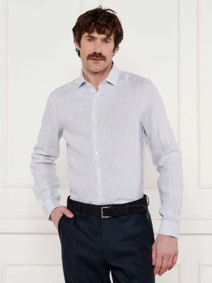 Calvin Klein Lniana koszula | Slim Fit