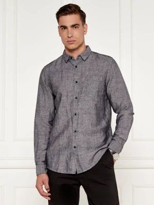 Calvin Klein Lniana koszula | Slim Fit