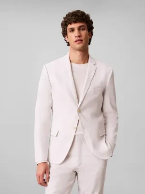 Calvin Klein Lniana marynarka | Slim Fit