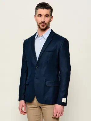 Calvin Klein Lniana marynarka | Slim Fit