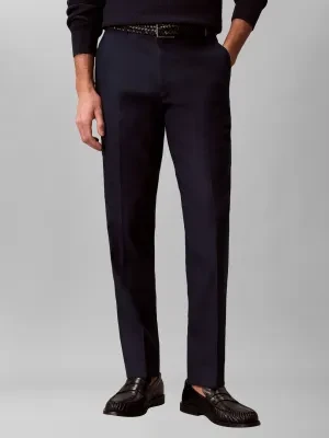 Calvin Klein Lniane spodnie | Slim Fit