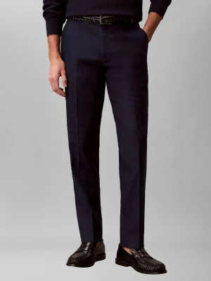 Calvin Klein Lniane spodnie | Slim Fit