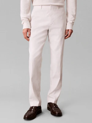 Calvin Klein Lniane spodnie | Slim Fit